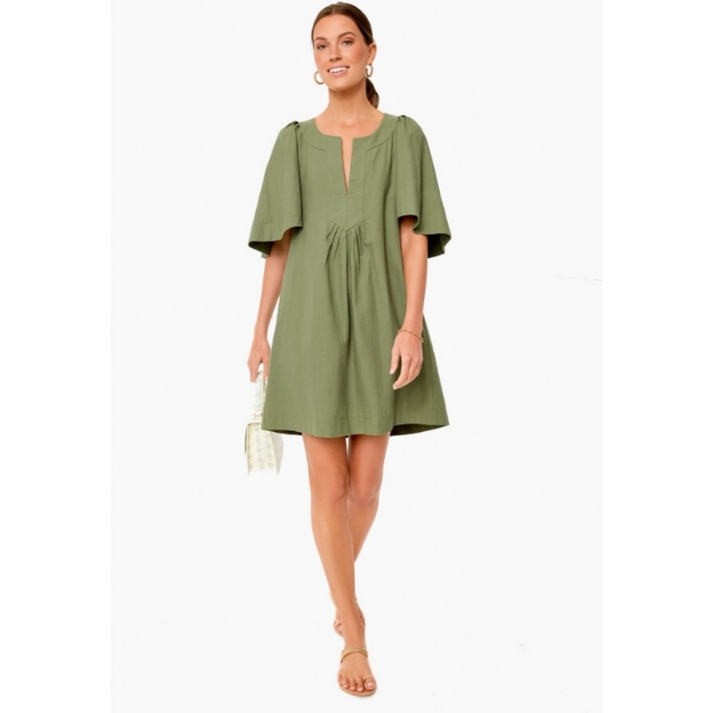 Pomander Place | Finley Flutter Sleeve Dress Sage